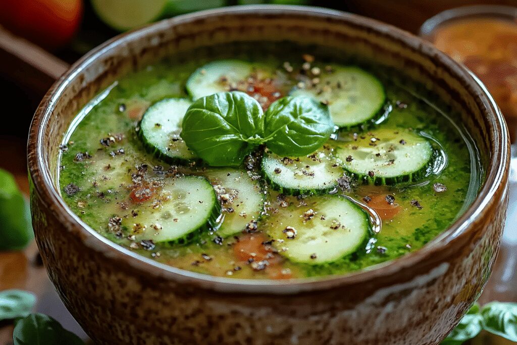 Gaspacho vert végan