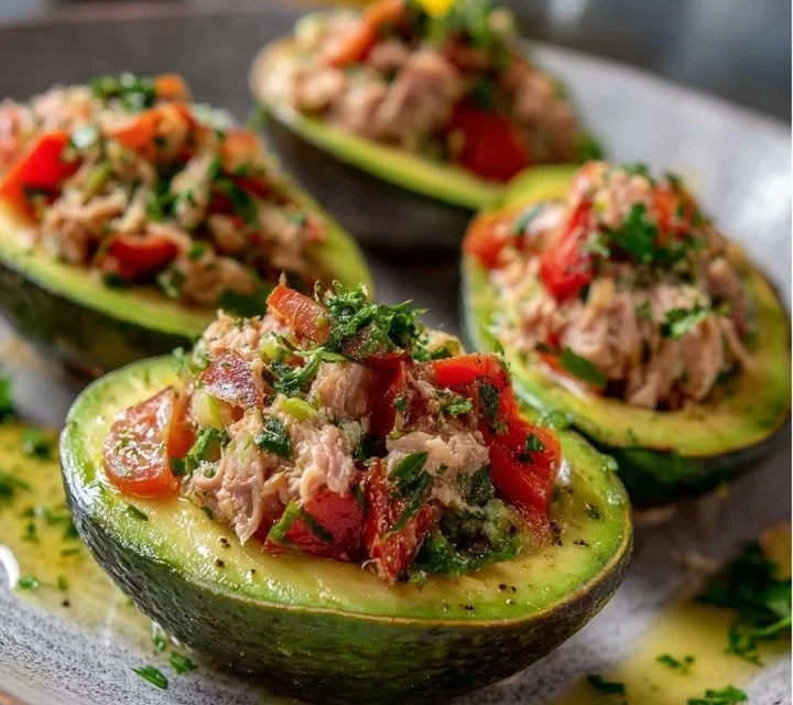 Avocat farci au thon et tomates, une recette fraîche et délicieuse