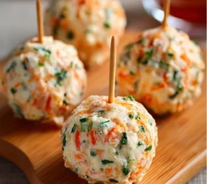 Boulettes apéritives au surimi et fromage frais prêtes à servir