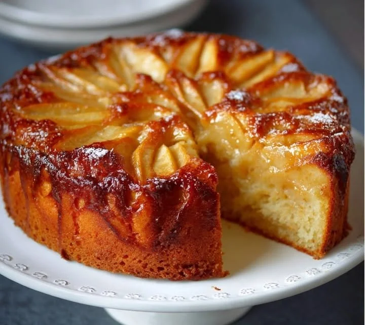 Gâteau aux pommes extra moelleux, parfait pour un dessert ou un goûter.