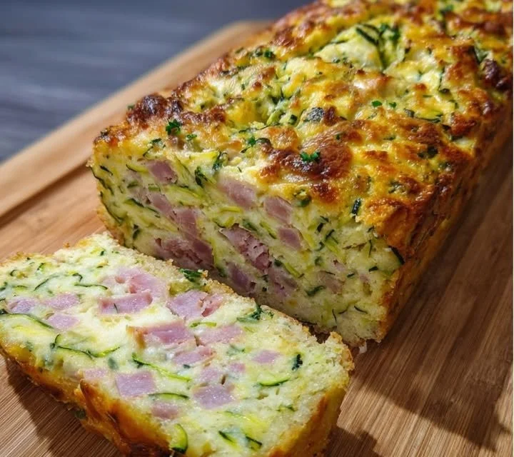 Cake froid courgette et fromage, un plat savoureux et frais pour vos repas d'été.