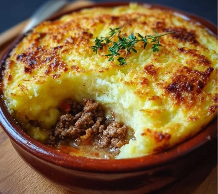 Hachis Parmentier de Grand-Mère - un plat traditionnel français délicieux