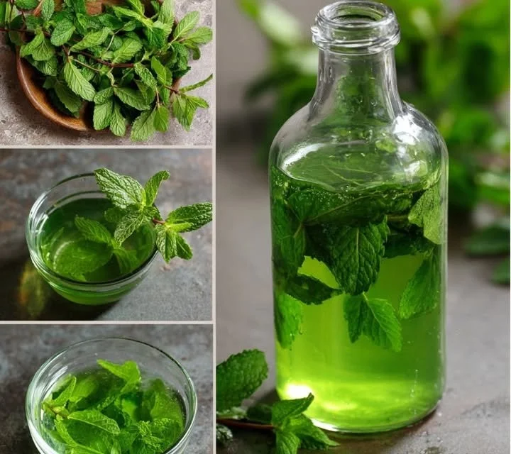 Sirop de Menthe Maison fait maison avec des ingrédients naturels
