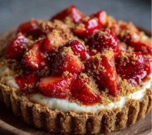 Tarte aux fraises et spéculoos sans cuisson, dessert frais et savoureux